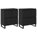 Bufet 2 pcs Stejar Negru 60 x 35 x 70 cm - WALTI WALTI