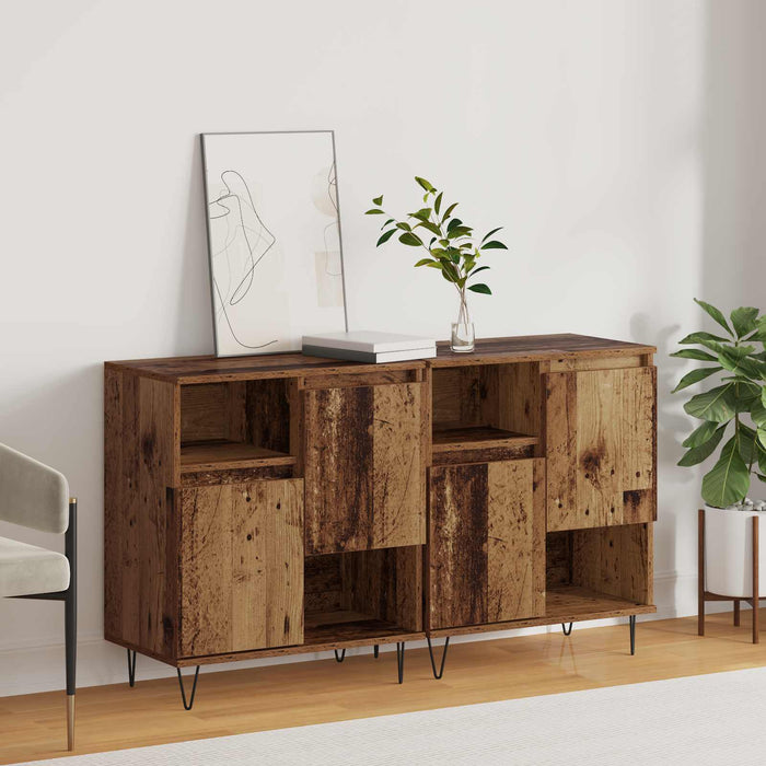 Bufet 2 pcs Lemn vechi 60 x 35 x 70 cm - WALTI WALTI