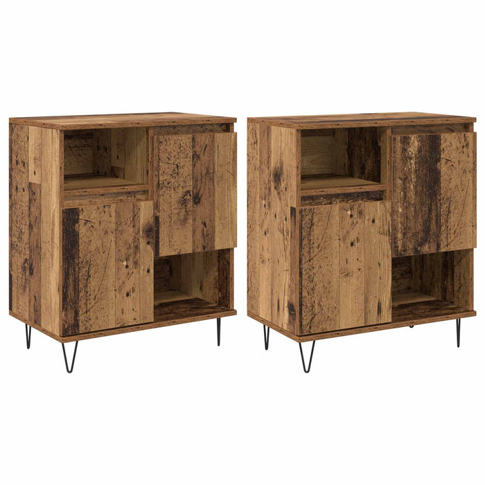 Bufet 2 pcs Lemn vechi 60 x 35 x 70 cm - WALTI WALTI