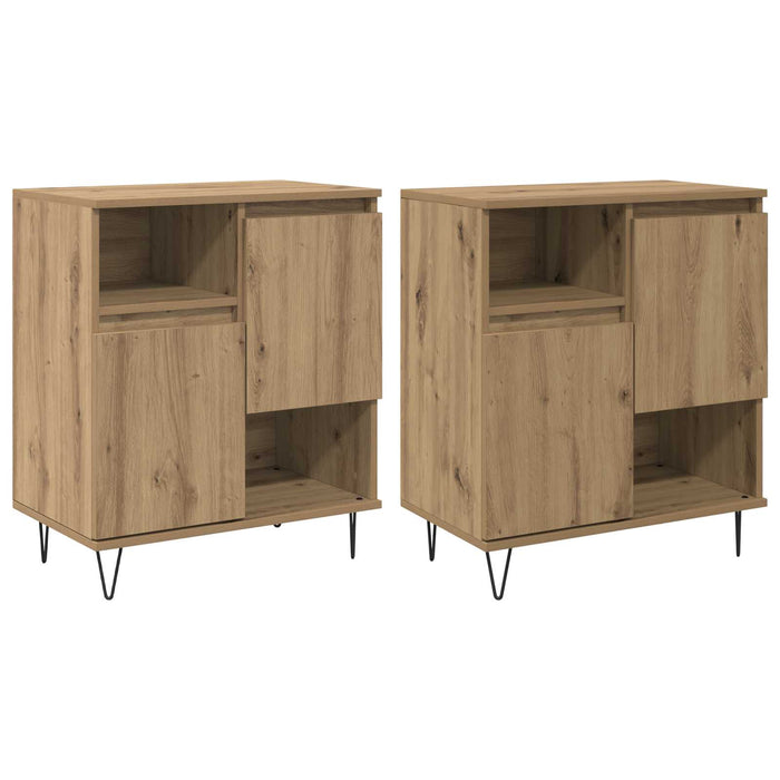 Bufet 2 pcs Stejar Artizanal 60 x 35 x 70 cm - WALTI WALTI