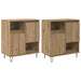 Bufet 2 pcs Stejar Artizanal 60 x 35 x 70 cm - WALTI WALTI