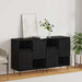 Bufet 2 pcs Stejar Negru 60 x 35 x 70 cm - WALTI WALTI