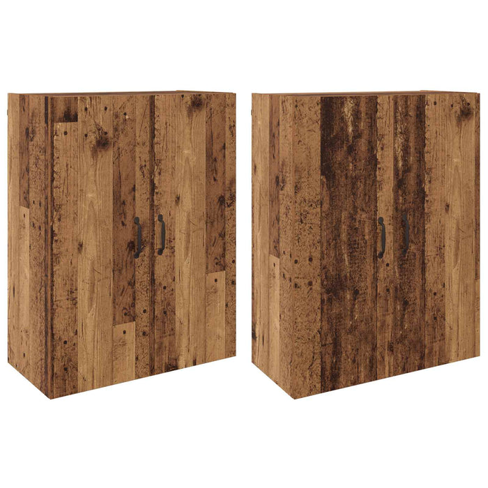 Dulap montat pe perete 2 pcs Lemn vechi 69,5 x 34 x 90 cm - WALTI WALTI