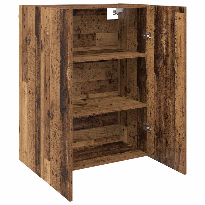 Dulap montat pe perete 2 pcs Lemn vechi 69,5 x 34 x 90 cm - WALTI WALTI