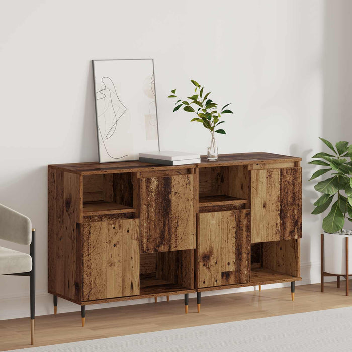 Bufeturi 2 pcs Lemn vechi - WALTI WALTI