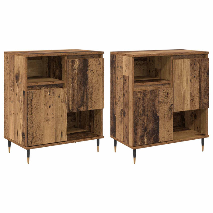 Bufeturi 2 pcs Lemn vechi - WALTI WALTI