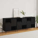 Bufet 3 pcs Stejar Negru 60 x 35 x 70 cm - WALTI WALTI