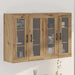 Mobilier cu Montaj pe Perete 2 pcs Stejar Artisan și Negru - WALTI WALTI