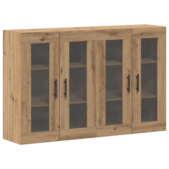 Mobilier cu Montaj pe Perete 2 pcs Stejar Artisan și Negru - WALTI WALTI