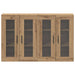 Mobilier cu Montaj pe Perete 2 pcs Stejar Artisan și Negru - WALTI WALTI