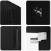 Mobilier cu Montaj pe Perete cu raft Pe perete cu depozitare cu ușă 2 pcs Stejar negru - WALTI WALTI