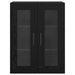 Mobilier cu Montaj pe Perete cu raft Pe perete cu depozitare cu ușă 2 pcs Stejar negru - WALTI WALTI