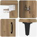 Bufet 2 pcs Stejar Artizanal Lemn compozit - WALTI WALTI