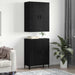 Bufet 2 pcs Stejar Negru Lemn compozit - WALTI WALTI