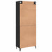 Bufet 2 pcs Stejar Negru Lemn compozit - WALTI WALTI
