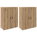 Dulap montat pe perete 2 pcs Stejar Artizanal 69,5 x 34 x 90 cm - WALTI WALTI