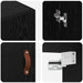 Dulap montat pe perete 2 pcs Stejar Negru 69,5 x 34 x 90 cm - WALTI WALTI