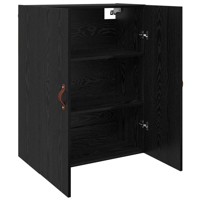 Dulap montat pe perete 2 pcs Stejar Negru 69,5 x 34 x 90 cm - WALTI WALTI
