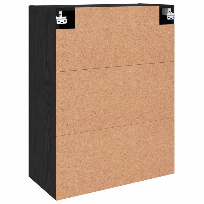 Dulap montat pe perete 2 pcs Stejar Negru 69,5 x 34 x 90 cm - WALTI WALTI
