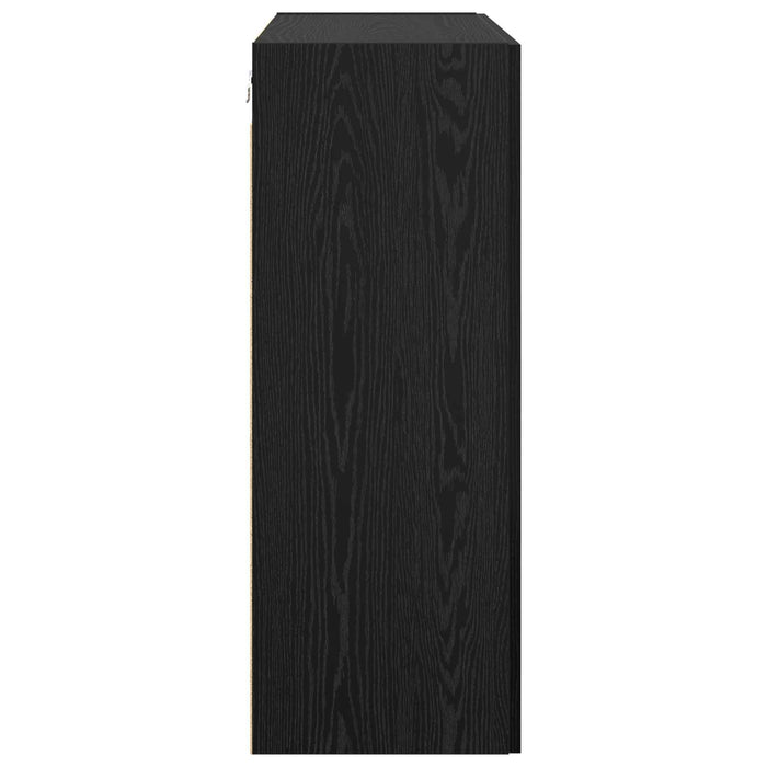 Dulap montat pe perete 2 pcs Stejar Negru 69,5 x 34 x 90 cm - WALTI WALTI