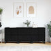 Bufet 3 pcs Stejar Negru 60 x 35 x 70 cm - WALTI WALTI