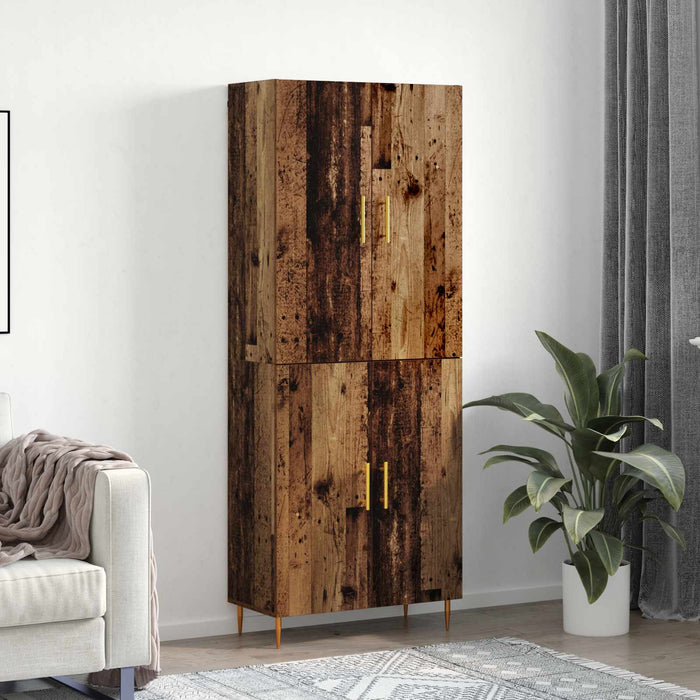 Bufet Pe perete Lemn vechi 69,5 x 34 x 180 cm Lemn compozit - WALTI WALTI