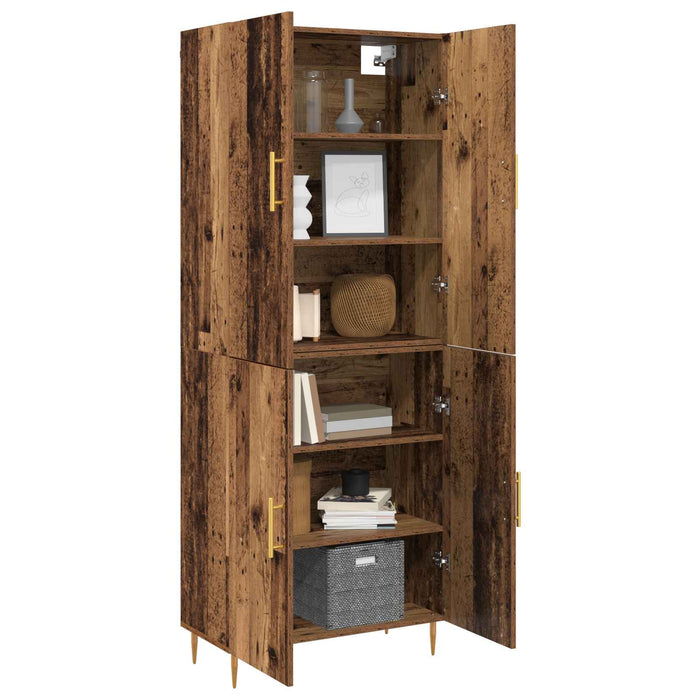 Bufet Pe perete Lemn vechi 69,5 x 34 x 180 cm Lemn compozit - WALTI WALTI