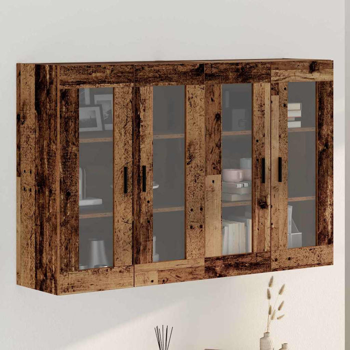Mobilier cu Montaj pe Perete 2 pcs Lemn vechi 69.5 x 34 x 90 cm - WALTI WALTI