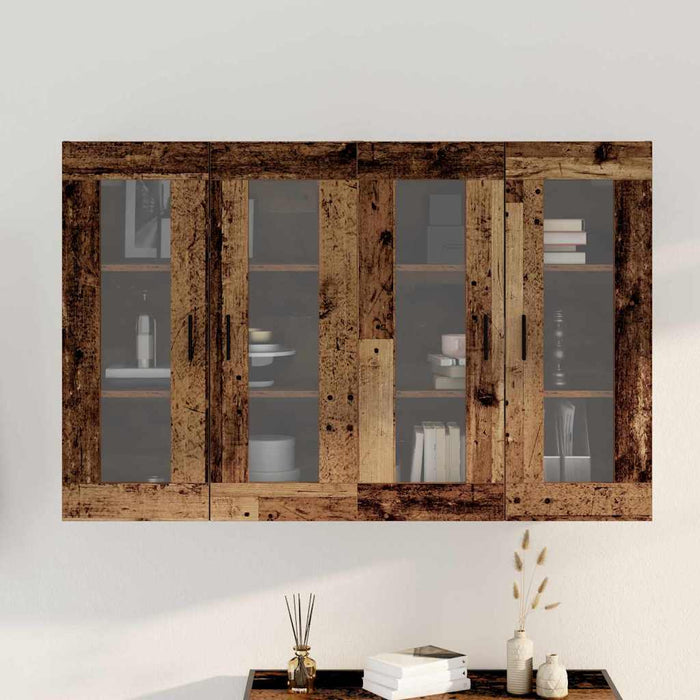 Mobilier cu Montaj pe Perete 2 pcs Lemn vechi 69.5 x 34 x 90 cm - WALTI WALTI