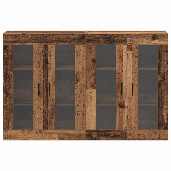 Mobilier cu Montaj pe Perete 2 pcs Lemn vechi 69.5 x 34 x 90 cm - WALTI WALTI