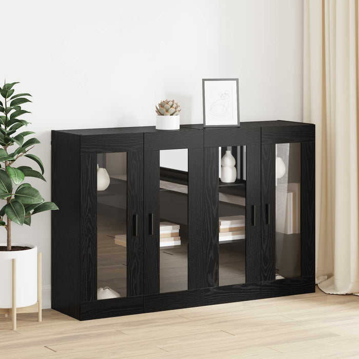 Mobilier cu Montaj pe Perete 2 pcs Stejar negru - WALTI WALTI