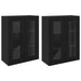 Mobilier cu Montaj pe Perete 2 pcs Stejar negru - WALTI WALTI