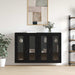 Mobilier cu Montaj pe Perete 2 pcs Stejar negru - WALTI WALTI