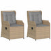 Bancă de grădină 2 pcs Bej poliratan - WALTI WALTI