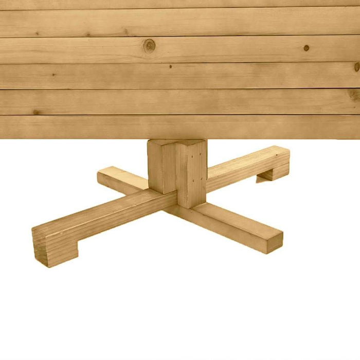 Brazi de Crăciun cu suport Maro 120 cm Lemn masiv de pin WALTI