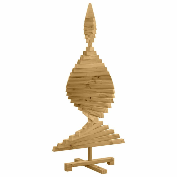 Brazi de Crăciun cu suport Maro 120 cm Lemn masiv de pin WALTI