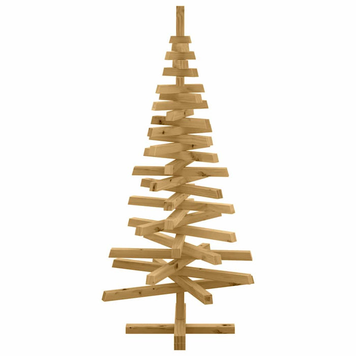 Brazi de Crăciun cu suport Maro 120 cm Lemn masiv de pin WALTI