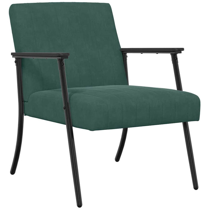 fotoliu Verde închis 59 x 75 x 78 cm Catifea - WALTI WALTI