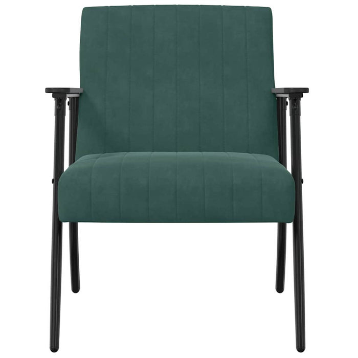 fotoliu Verde închis 59 x 75 x 78 cm Catifea - WALTI WALTI