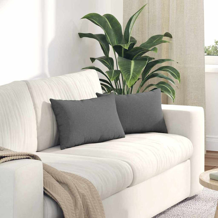 Perne pentru canapea 2 pcs Gri închis 50 x 30 cm țesătură - WALTI WALTI