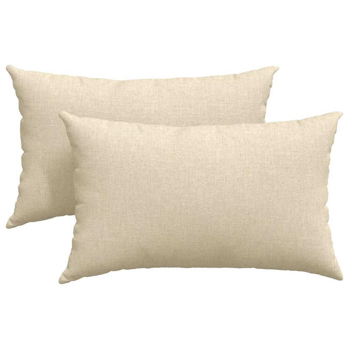 Perne pentru canapea 2 pcs Crem 50 x 30 cm țesătură - WALTI WALTI