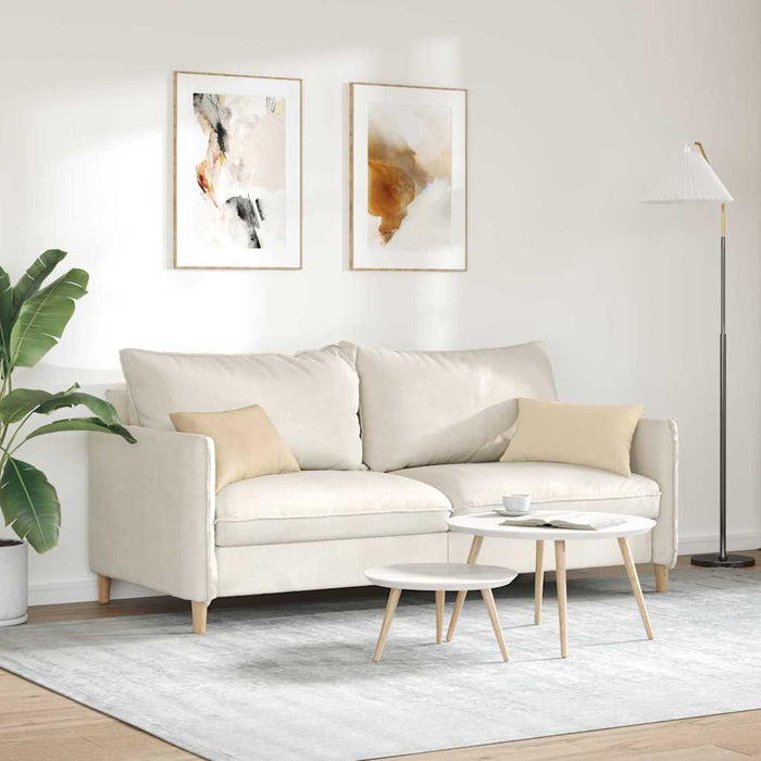 Perne pentru canapea 2 pcs Crem 50 x 30 cm țesătură WALTI