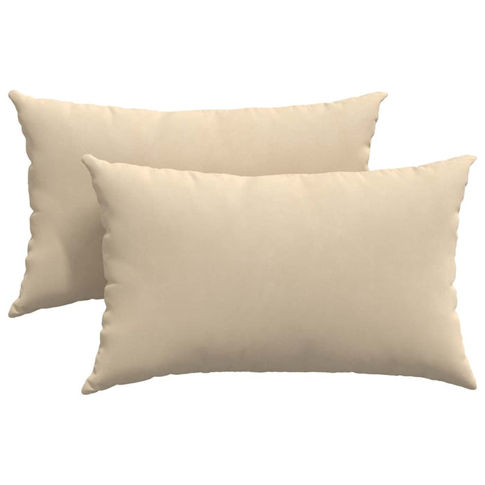 Perne pentru canapea 2 pcs Crem 50 x 30 cm țesătură WALTI