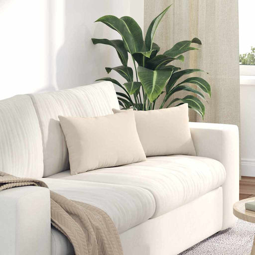 Perne pentru canapea 2 pcs Bej 50 x 30 cm țesătură - WALTI WALTI