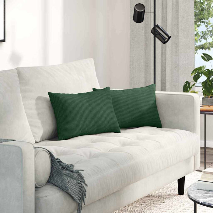 Perne pentru canapea 2 pcs Verde închis 50 x 30 cm - WALTI WALTI
