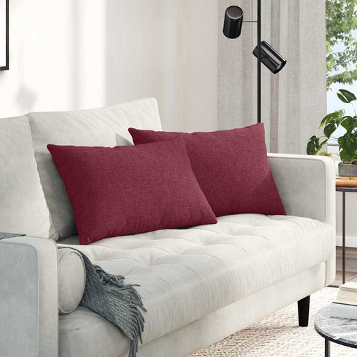 Perne pentru canapea 2 pcs Roșu Vin 60 x 40 cm țesătură - WALTI WALTI