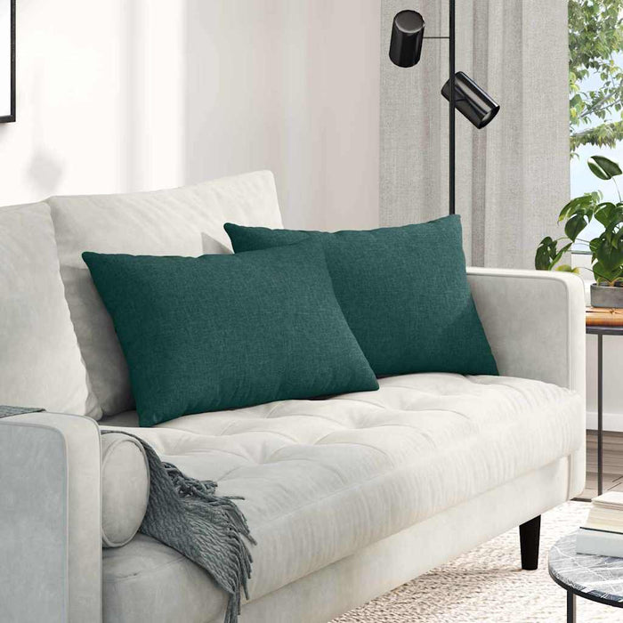Perne pentru canapea 2 pcs Verde închis 60 x 40 cm țesătură - WALTI WALTI
