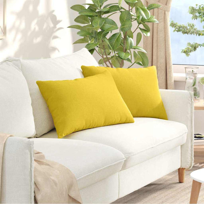 Perne pentru canapea 2 pcs Galben Deschis 60 x 40 cm țesătură - WALTI WALTI