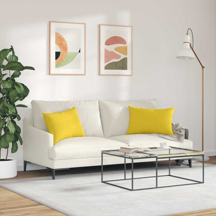 Perne pentru canapea 2 pcs Galben Deschis 60 x 40 cm țesătură - WALTI WALTI