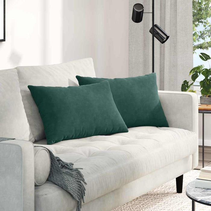 Perne pentru canapea 2 pcs Verde închis 60 x 40 cm - WALTI WALTI